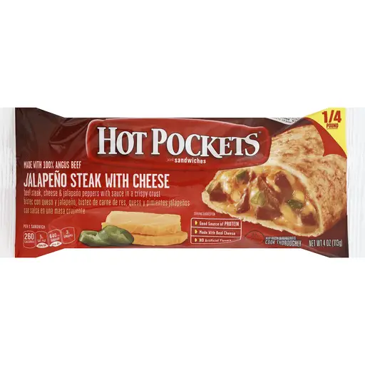Hot Pockets Sandwiches, Jalapeno Steak with Cheese
